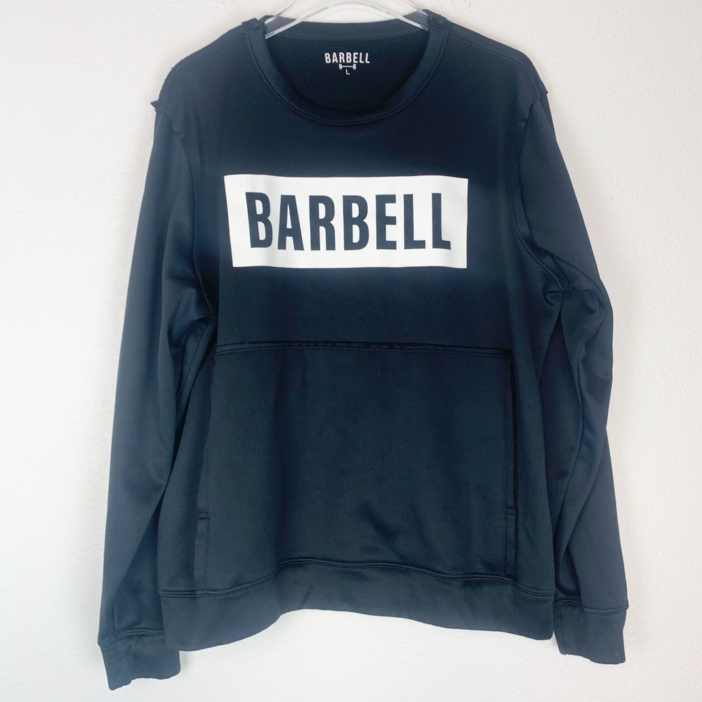 Barbell Apparel Sweatshirt Mens Large Crucial Pullover Crewneck Performance Logo